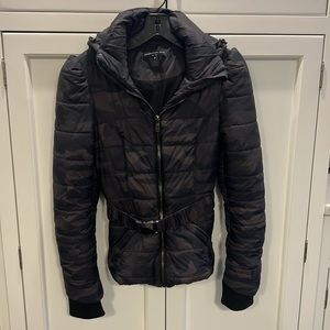 Generation Love muted, camo down jacket with puff sleeves!!!